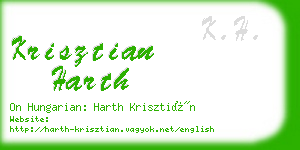 krisztian harth business card